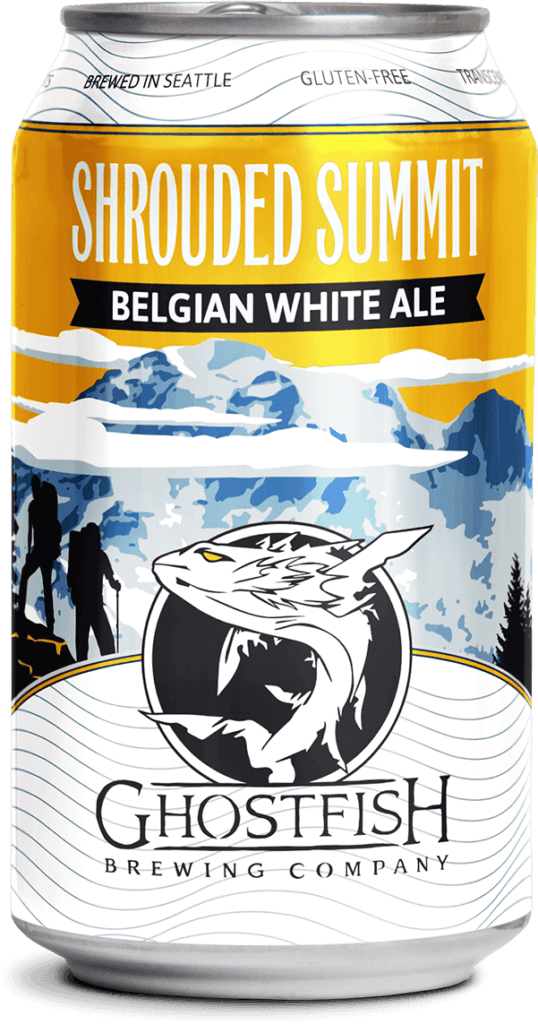 Shrouded Summit Belgian White Ale by Ghostfish Brewing Company